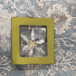 Michael Aram Green Star Flower Ornament.  New- unopened box.